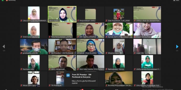 UPT. Perpustakaan UMSU bekerja sama dengan FPPTMA Korwil Sumut – Aceh Mengadakan Talkshow Tentang Motivasi Pustakawan