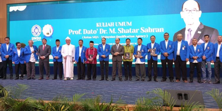 UPT. Perpustakaan UMSU Mengikuti Kuliah Umum Prof. Dato’ Dr. M. Shatar Sabran
