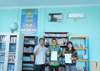 Perpustakaan SMKN 1 Pantai Labu MoU dengan Perpustakaan UMSU