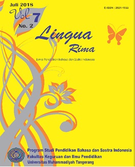 Lingua Rima Jurnal Pendidikan Bahasa dan Sastra Indonesia ...