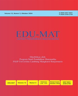 Edu Mat Jurnal Pendidikan Matematika – Perpustakaan UMSU