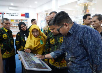 Majelis Dikdasmen & PNF Pimpinan Daerah Muhammadiyah Kampar melakukan kunjungan ke Perpustakaan UMSU